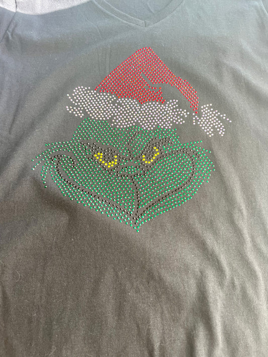 Grinch Rhinestone Shirt